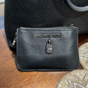 Michael Kors Jet Set Travel Small Zip Coin Pouch ID Holder in Saffiano Leather